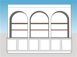 拱形柜子模型