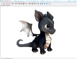 卡通手办驯龙高手的无牙仔SU模型