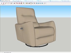 单人沙发的SU模型