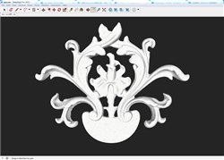 欧式雕花构件的SU模型