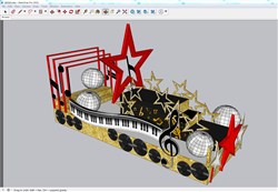 音乐雕塑的SU模型