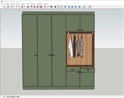 衣柜的sketchup模型