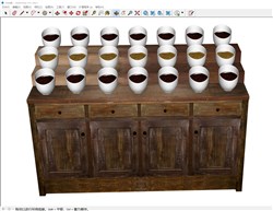 调理台调理柜配菜柜的sketchup模型