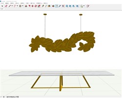 装饰吊灯的sketchup模型