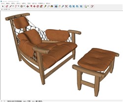 靠椅和凳子的sketchup模型