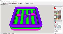 儿童游乐设施疯狂旋转sketchup模型库