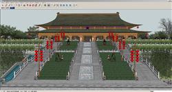 中式古建筑太和殿宫殿SU模型