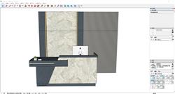 前台柜接待台SU模型