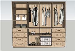圣马丁衣柜SU模型