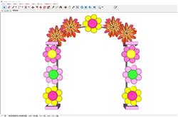 装饰花朵拱门SU模型