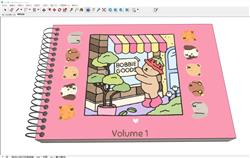 儿童读物书本绘本SU模型