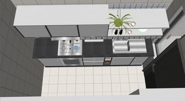 简约风格家装鸟瞰图的SU模型 4