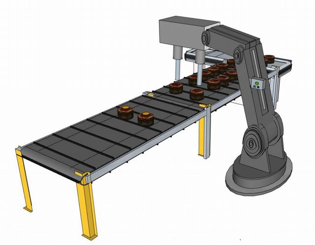 机械臂传送带加工糕点的SU模型 1