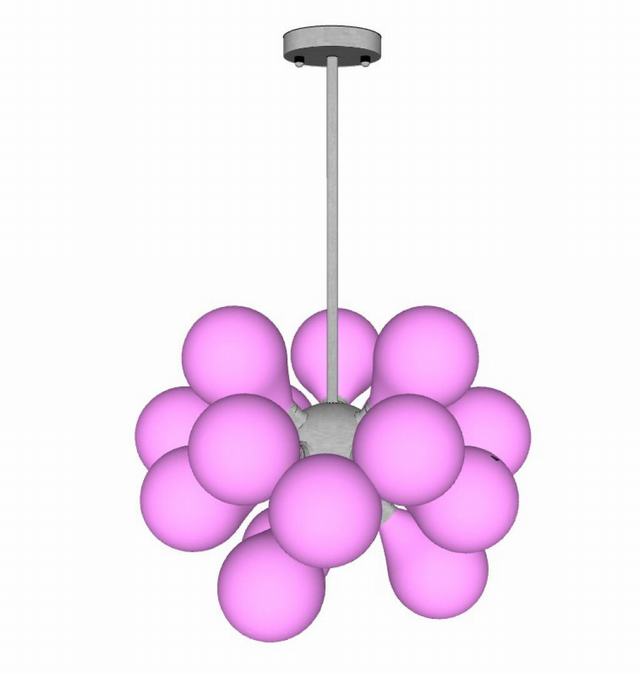 装饰吊灯气球灯SU模型 1