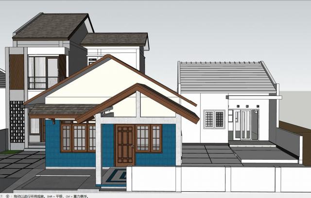 东南亚别墅住宅建筑SU模型