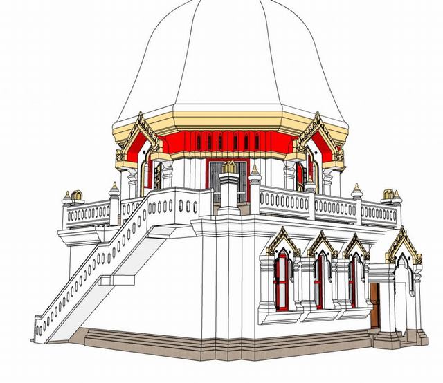 伊斯兰风格住宅建筑SU模型 3