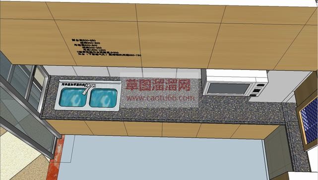 三室室内家装SU模型 3