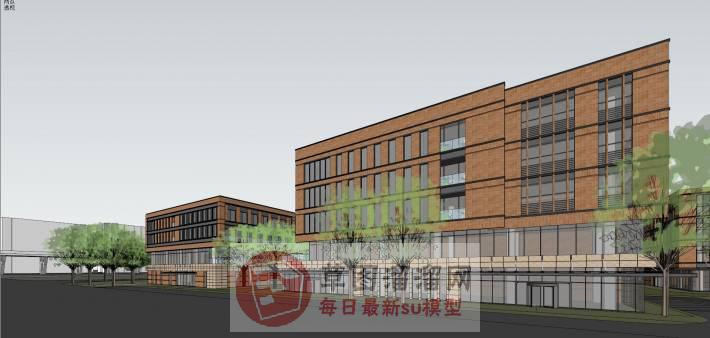 工业园建筑规划SU模型 5