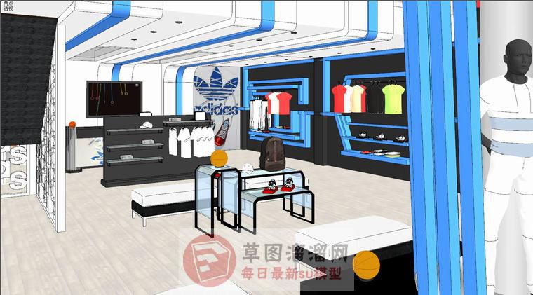 服装店假人模特SU模型 4