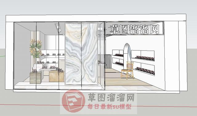 鞋店服装店SU模型