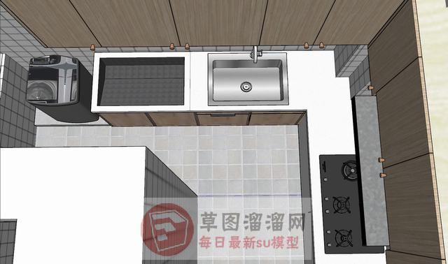 现代家装户型SU模型 6