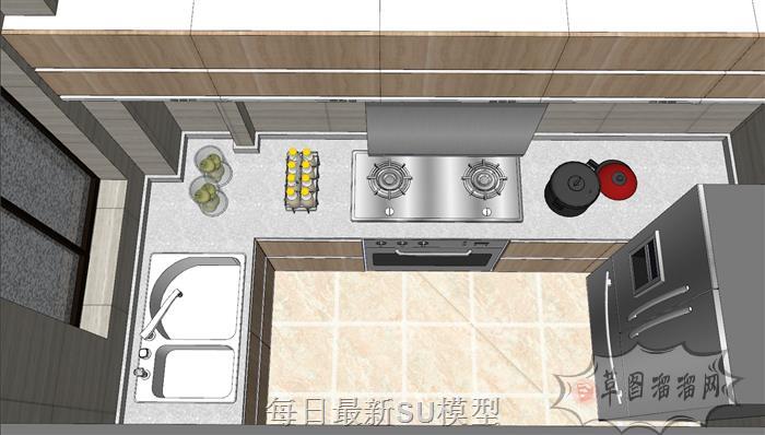 简约美式风格家装SU模型 4