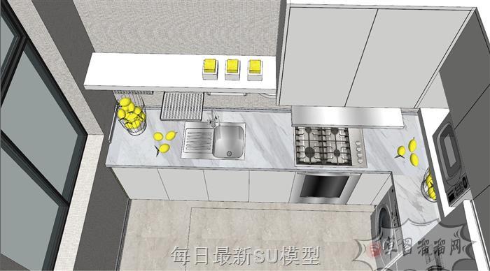 新中式室内家装SU模型 4