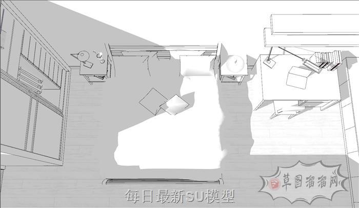 家装住宅户型SU模型 6