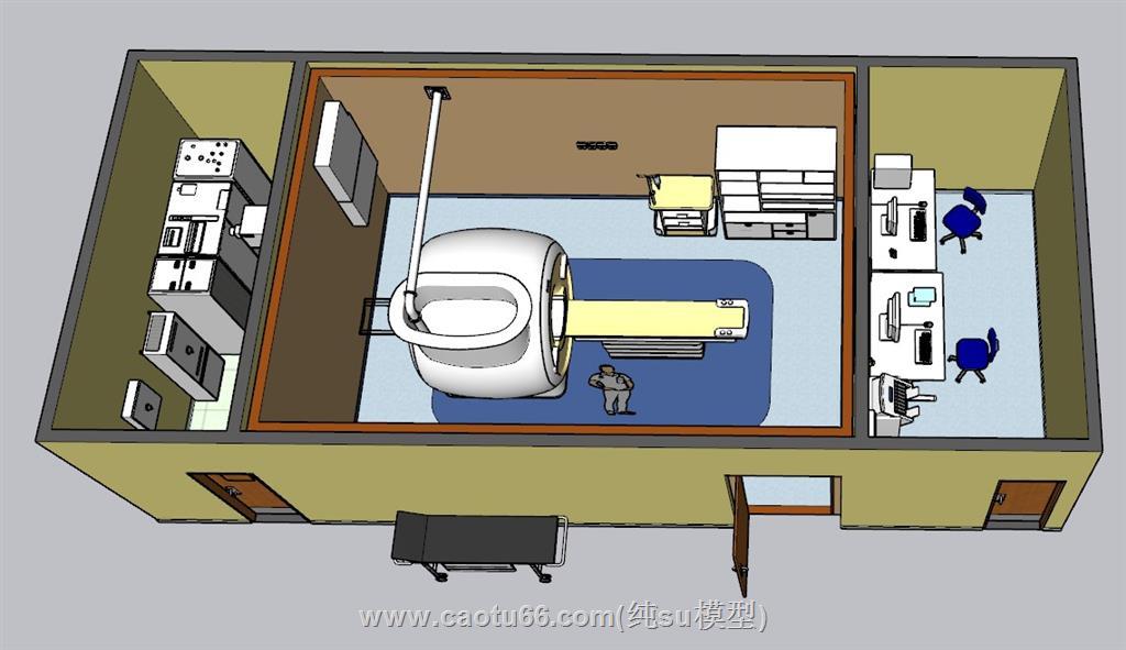 CT室医院医疗SU模型 1