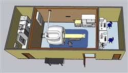 CT室医院医疗SU模型