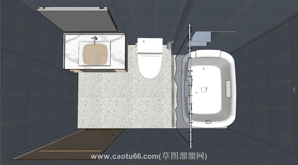 日式家装户型SU模型 5