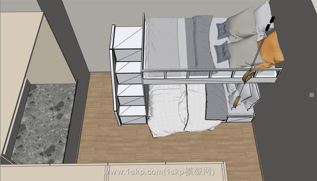 公寓家装户型SU模型 5