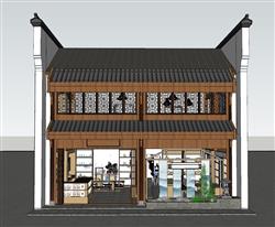 文创店的书店 免费sketchup模型下载