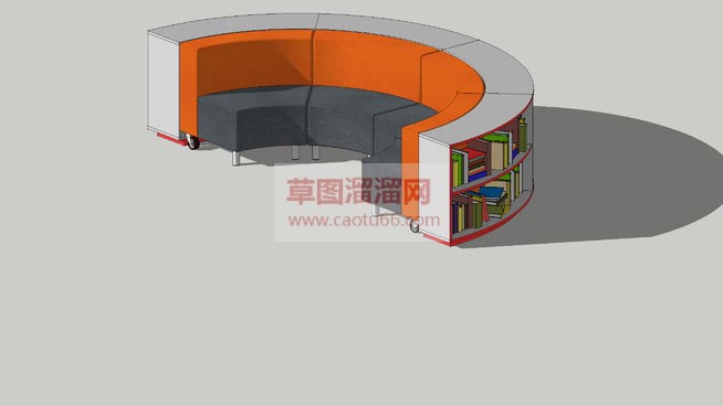 弧形沙发带弧SU模型