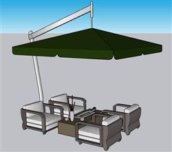 户外 沙发 遮阳伞