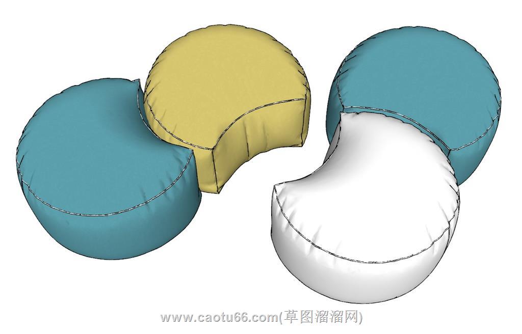 沙发SU模型 2