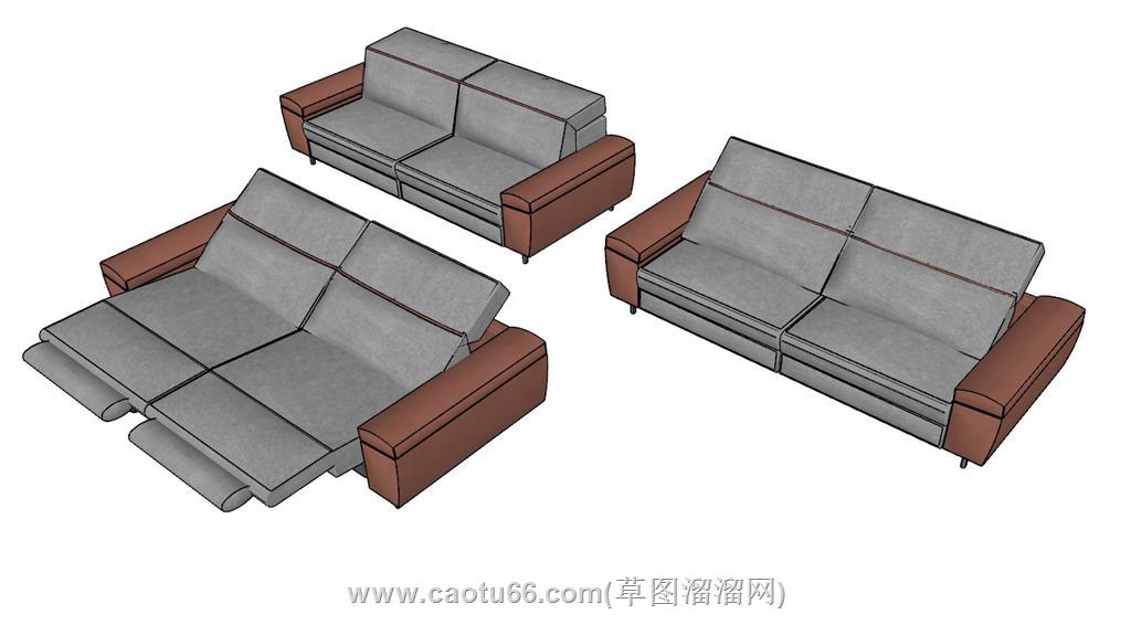 功能沙发SU模型 1