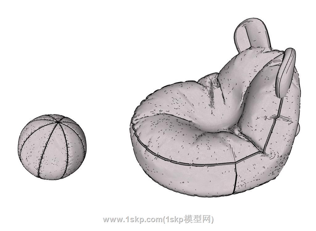 懒人沙发SU模型 2