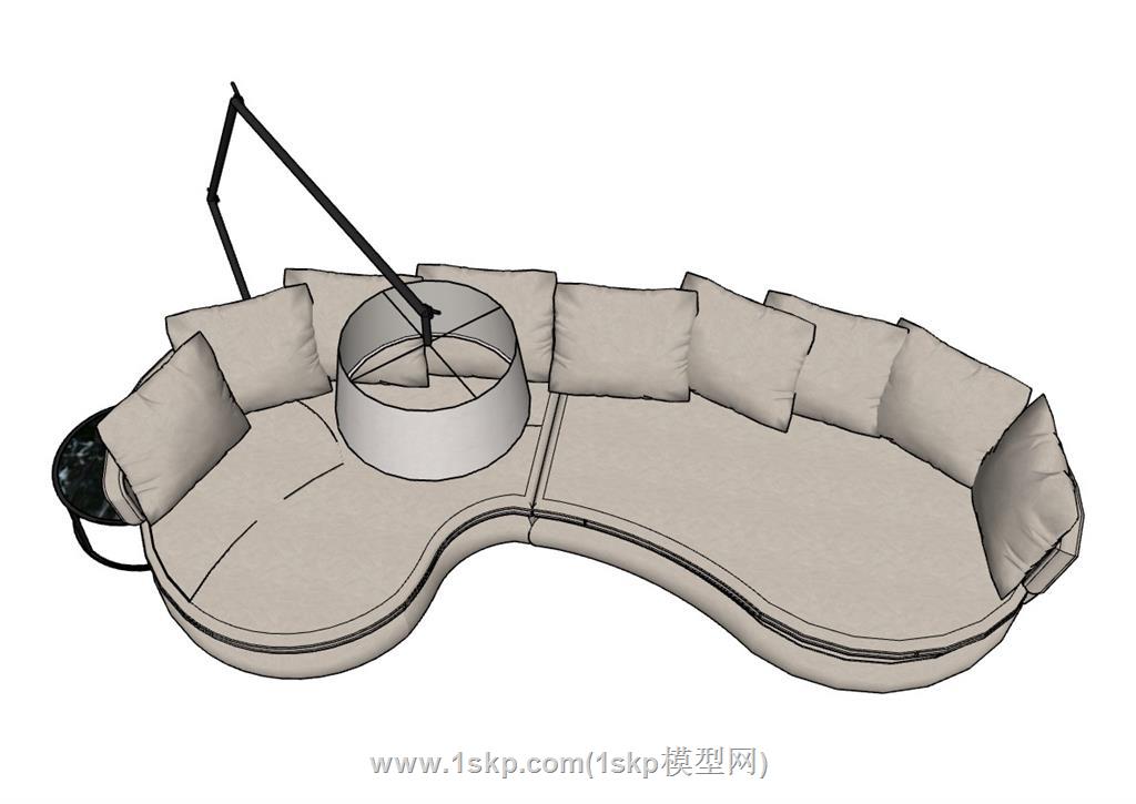 沙发SU模型 3