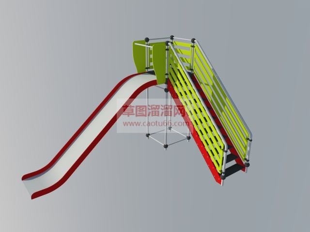 儿童游乐设施工业风格SU模型 1