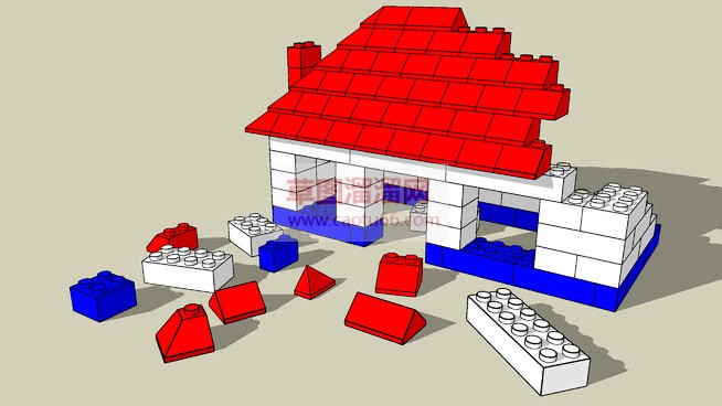 乐高玩具积木SU模型