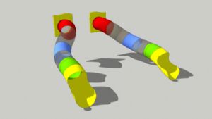 管狀滑梯儿童SU模型