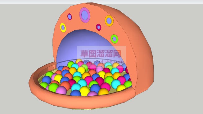 海洋球儿童游SU模型 1