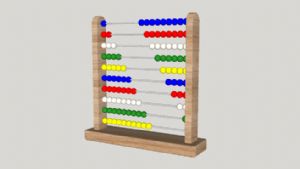 儿童玩具算盘SU模型