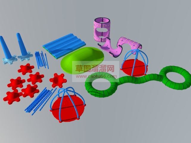 工具儿童游乐SU模型 1