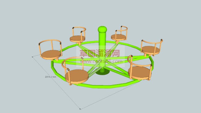 儿童游乐设施SU模型 1