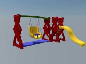 儿童游乐设施SU模型