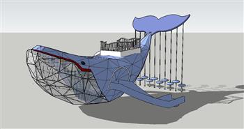 儿童鲸鱼造型SU模型