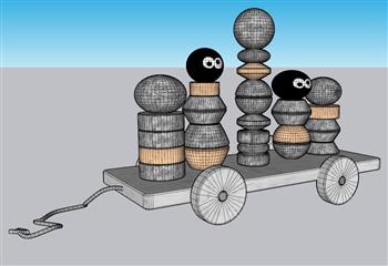 儿童玩具装饰SU模型