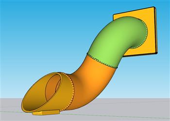 儿童滑梯游乐SU模型